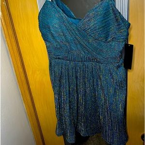 Women’s flare mini dress perfect for holidays